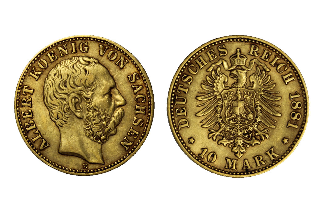 Albert - 10 marchi gr. 3,98 in oro 900/000
