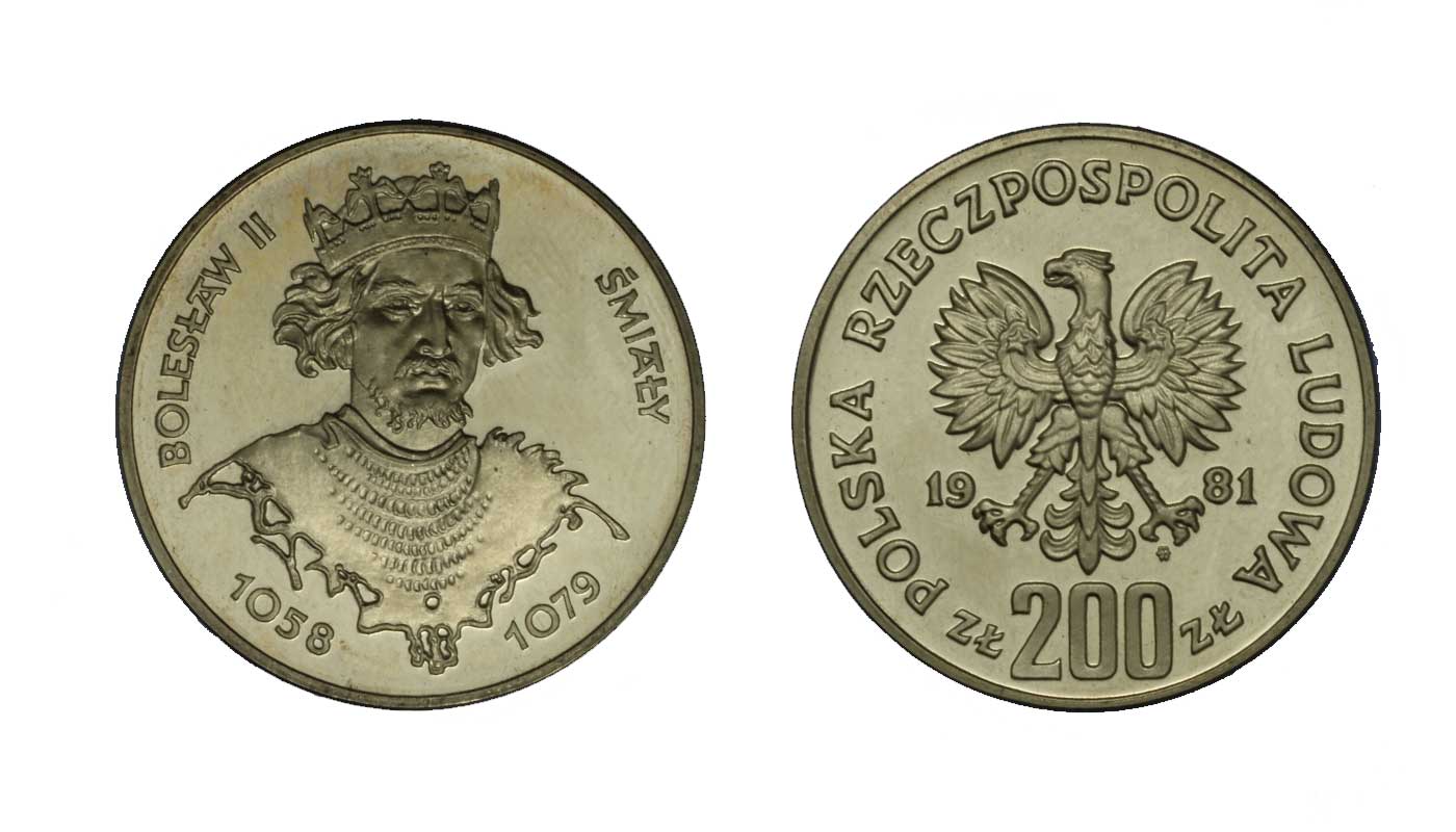 Boleslav II - 200 Zloty gr.17,60 ag.750/000
