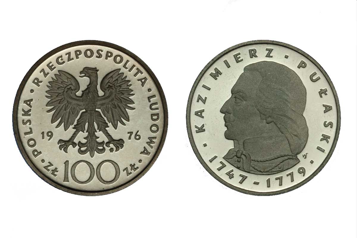 Pulaski - 100 Zloty gr.16,50 ag.625/000