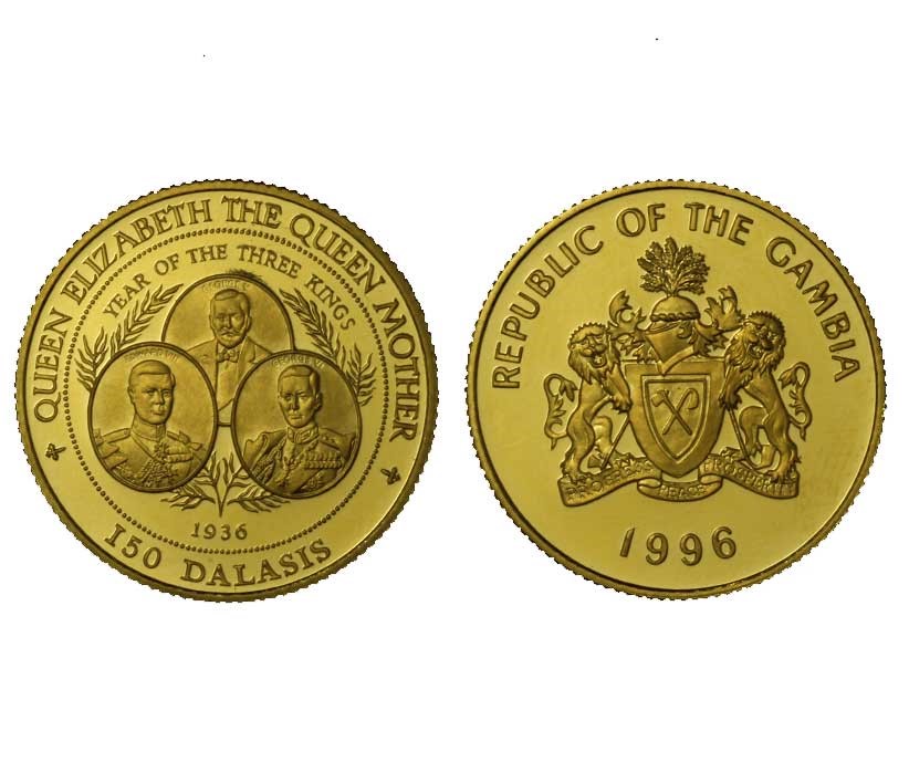 Queen Mother - 150 dalasis gr. 7,78 in oro 583/000