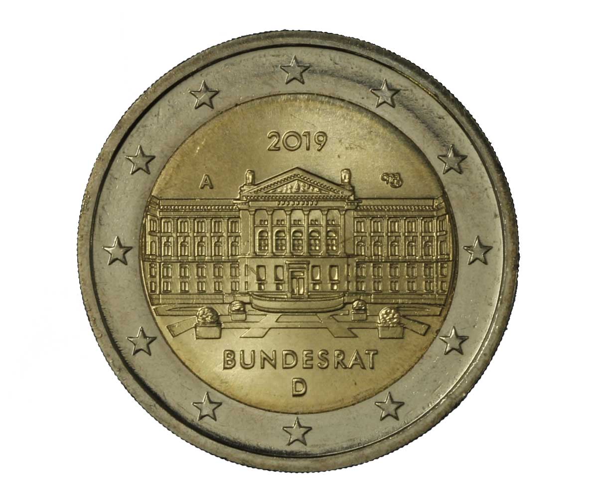 "70° anniversario del Bundesrat" - zecca A - moneta da 2 euro