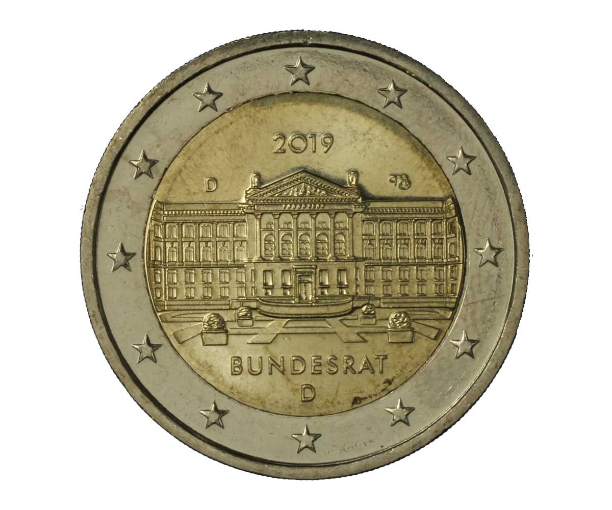 "70° anniversario del Bundesrat" - zecca D - moneta da 2 euro