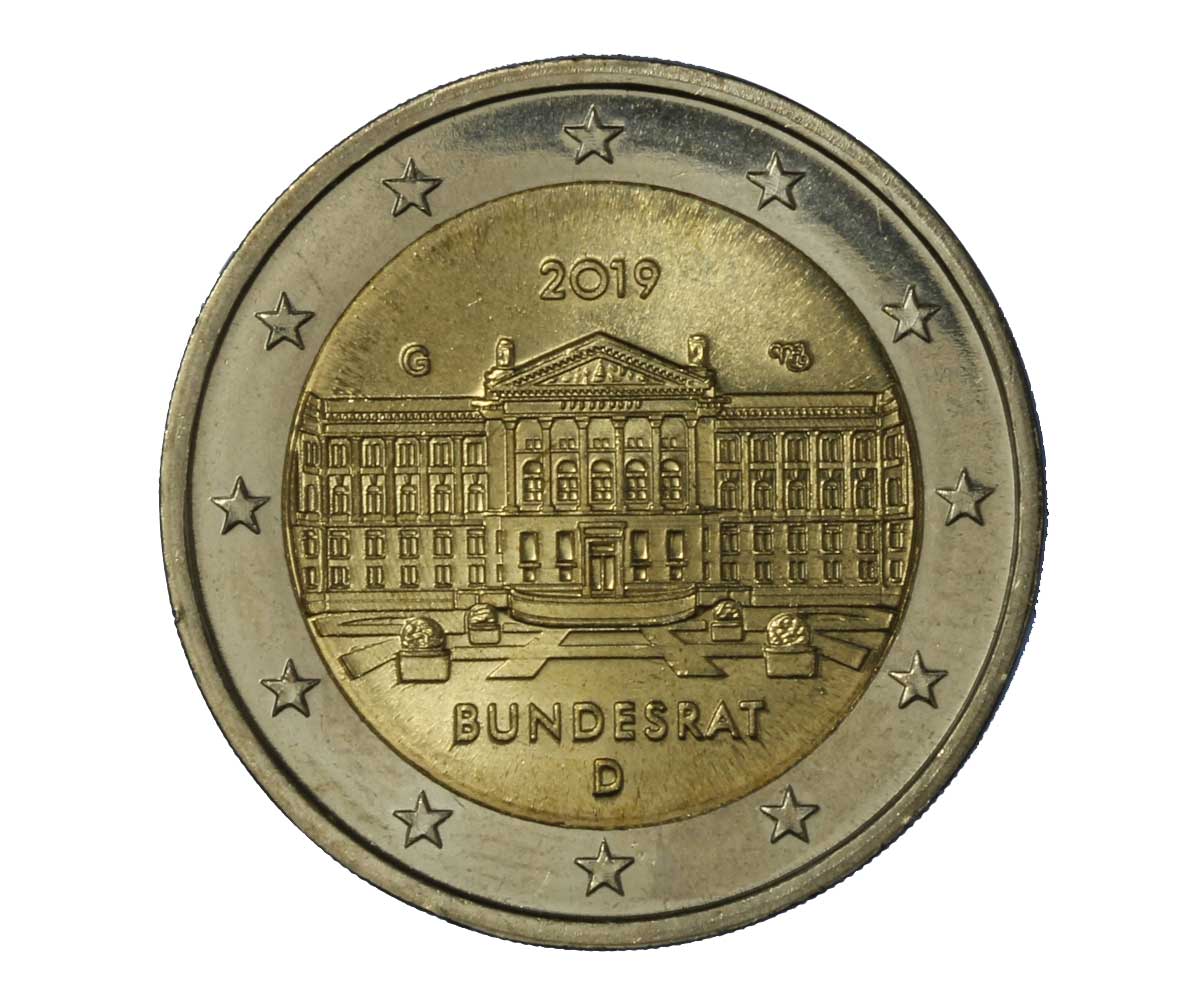 "70° anniversario del Bundesrat" - zecca G - moneta da 2 euro