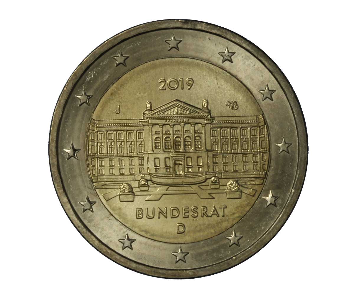 "70° anniversario del Bundesrat" - zecca J - moneta da 2 euro
