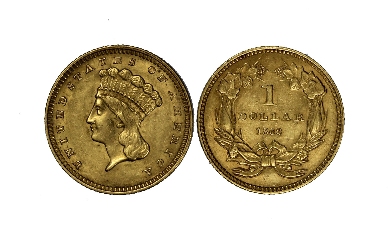 Indiano -  dollaro gr. 1,67 in oro 900/