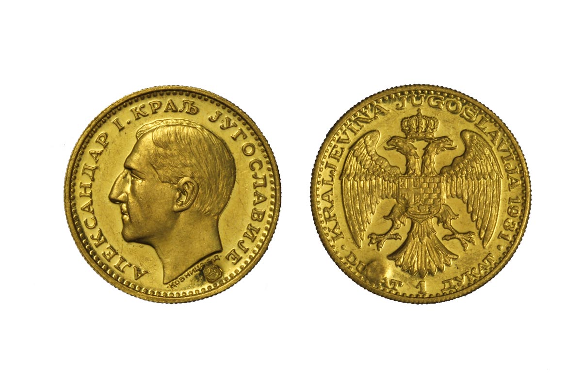 Re Alessandro I - Ducato gr. 3,49 in oro 986/000