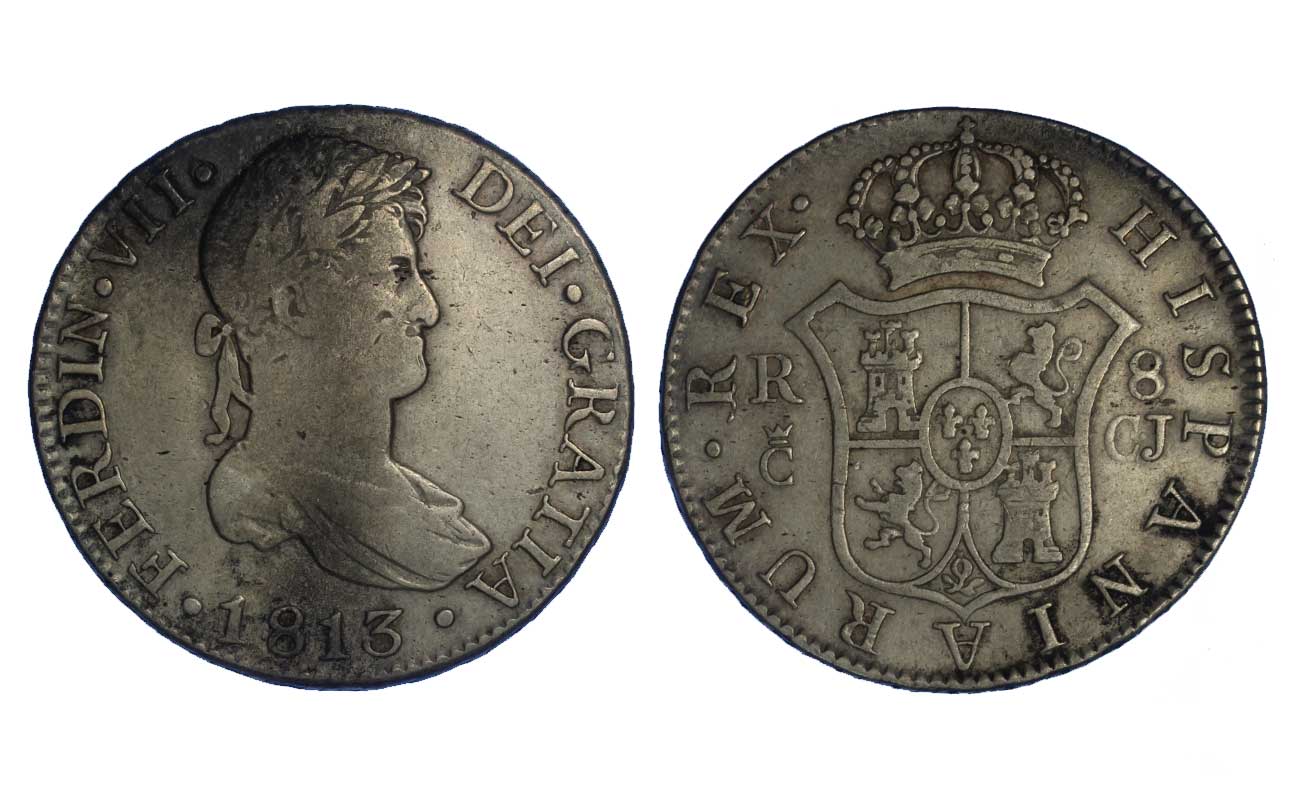 Ferdinando VII - 8 reales - gr. 27,07 in ag. 903/000