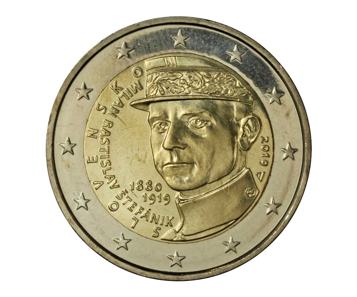 "Milan Rastislav ¦tefánik" - moneta da 2 euro 