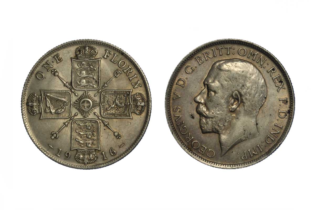 Re Giorgio V - Fiorino gr.11,30 in ag.925/000