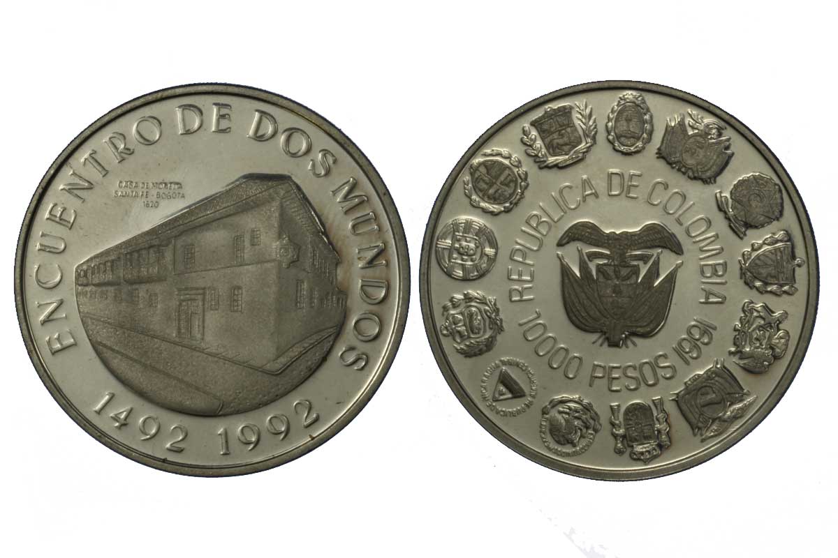 Serie Ibero-Americana - 10000 pesos gr. 27,00 ag. 925/000 