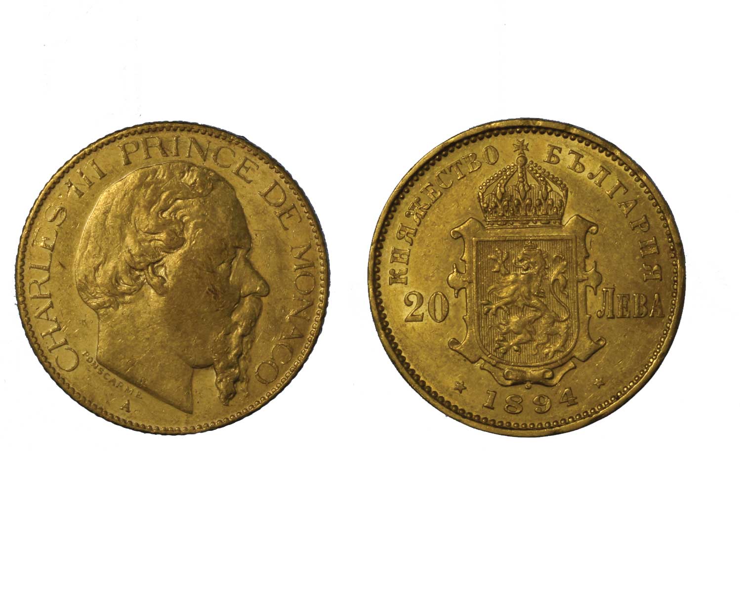 Carlo III - 20 franchi gr. 6,45 in oro 900/