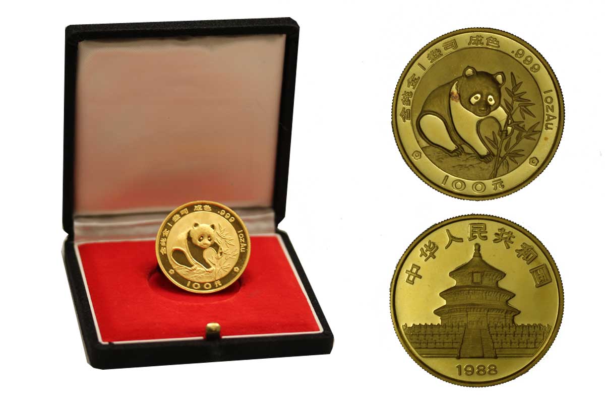 Panda - 100 Yuan gr. 31,103 in oro 999/000 - conf. originale