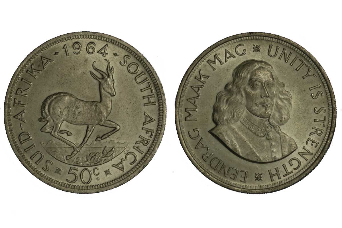 Repubblica - 50 cent. gr. 28,21 in ag. 500/000 