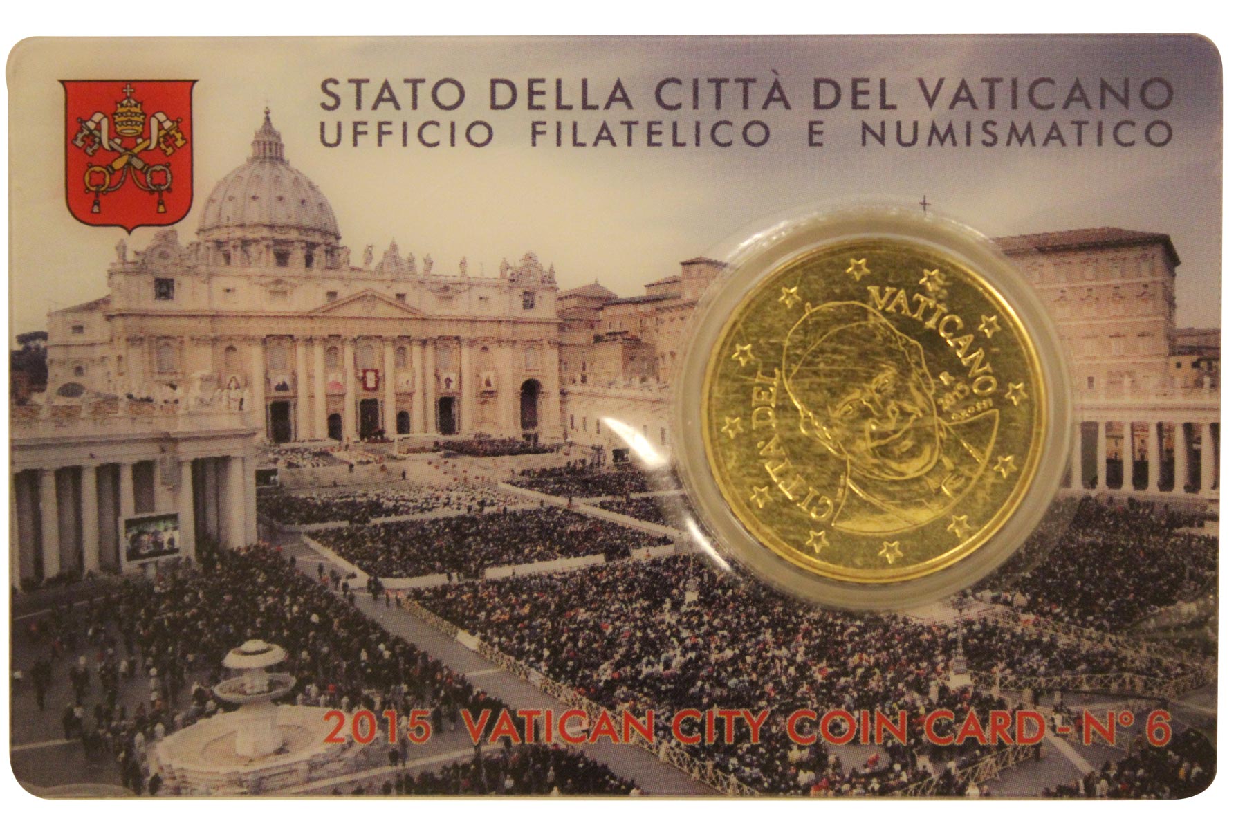 Papa Francesco - 50 Centesimi - In coincard n 6