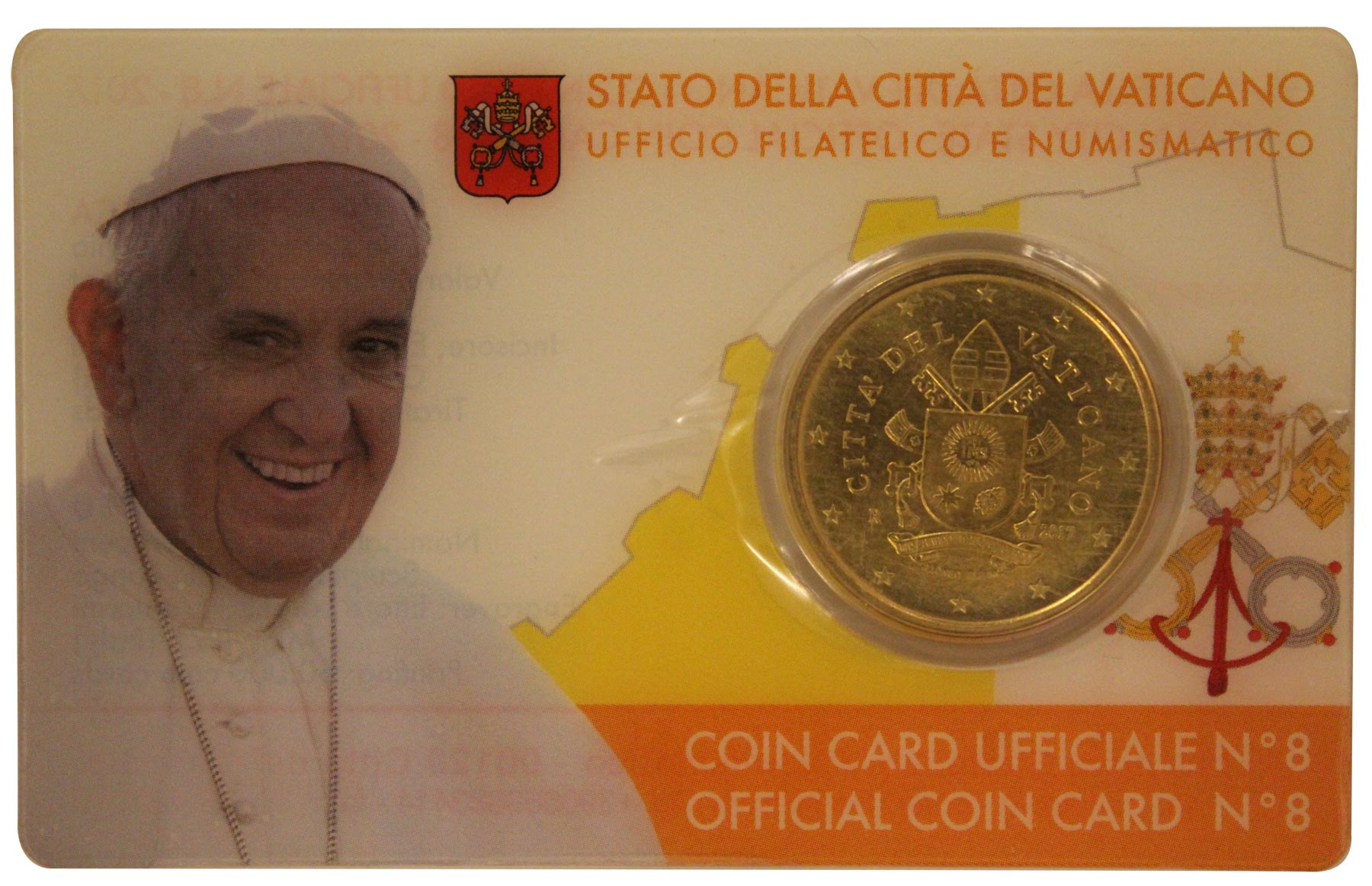 Papa Francesco - 50 Centesimi - In coincard n 8