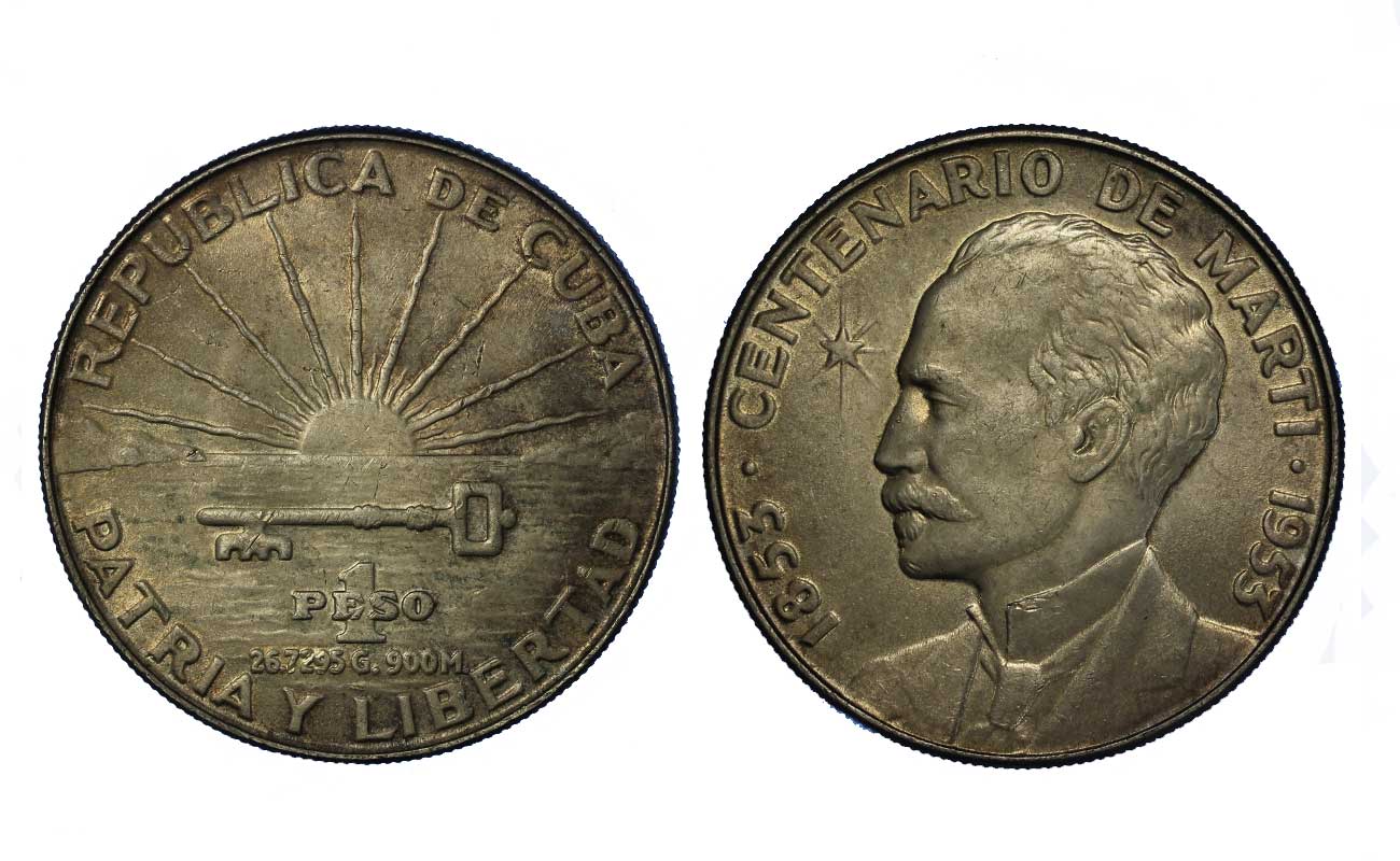 Centenario di Jose Marti - Peso gr.26,70 in ag.900/000