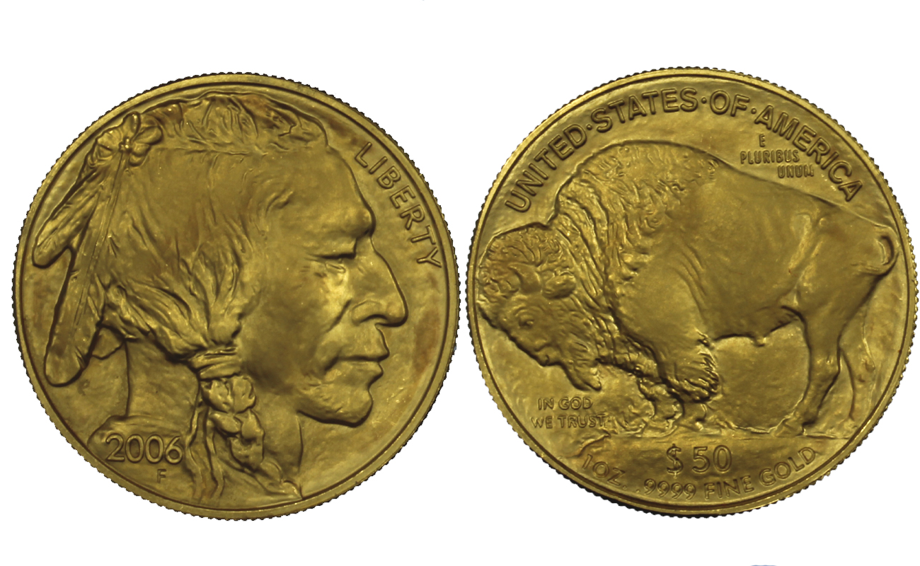 Buffalo - 50 dollari gr. 31,103 in oro 999/000 - Prima data 
