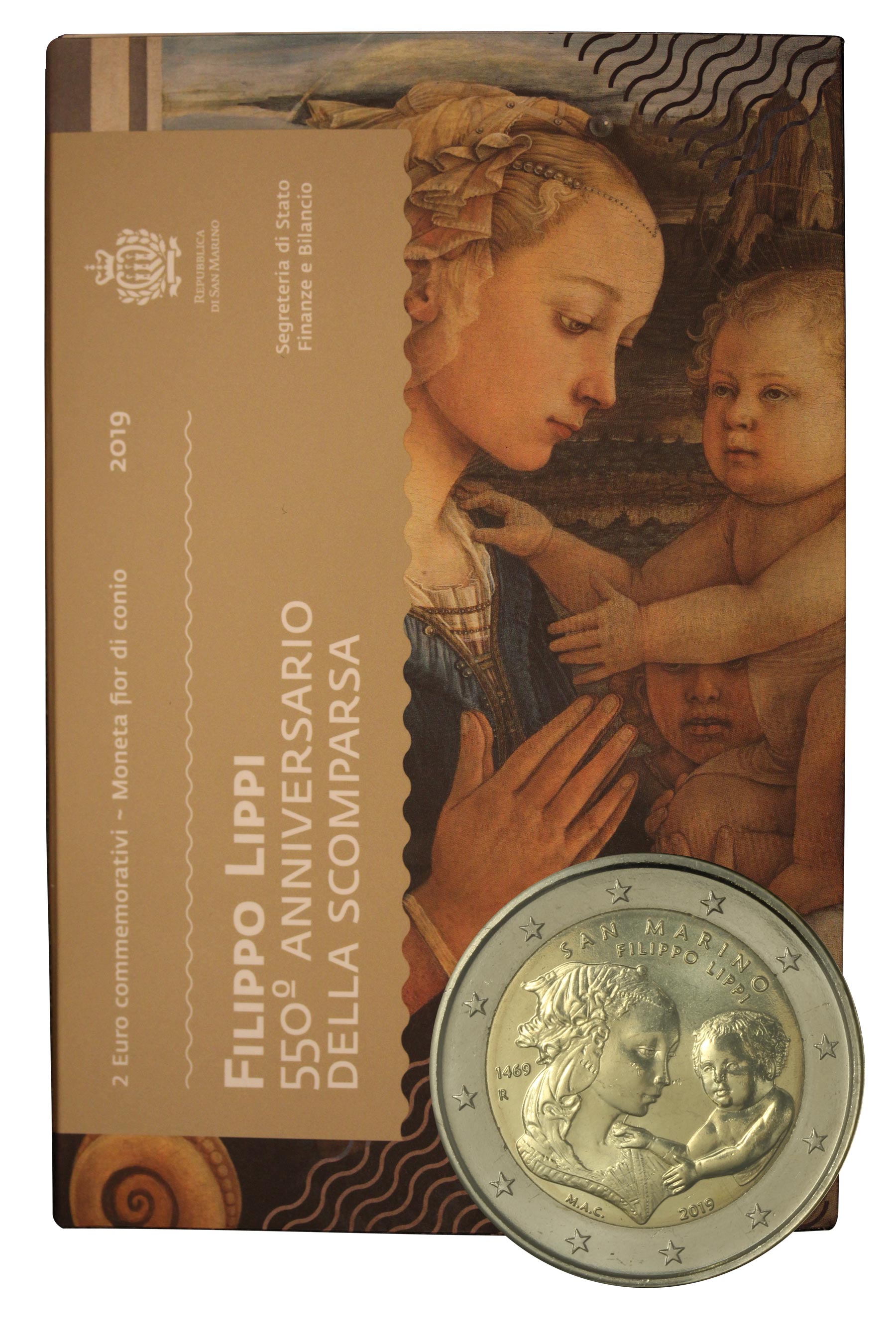 "Filippo Lippi" - 2 euro in coincard