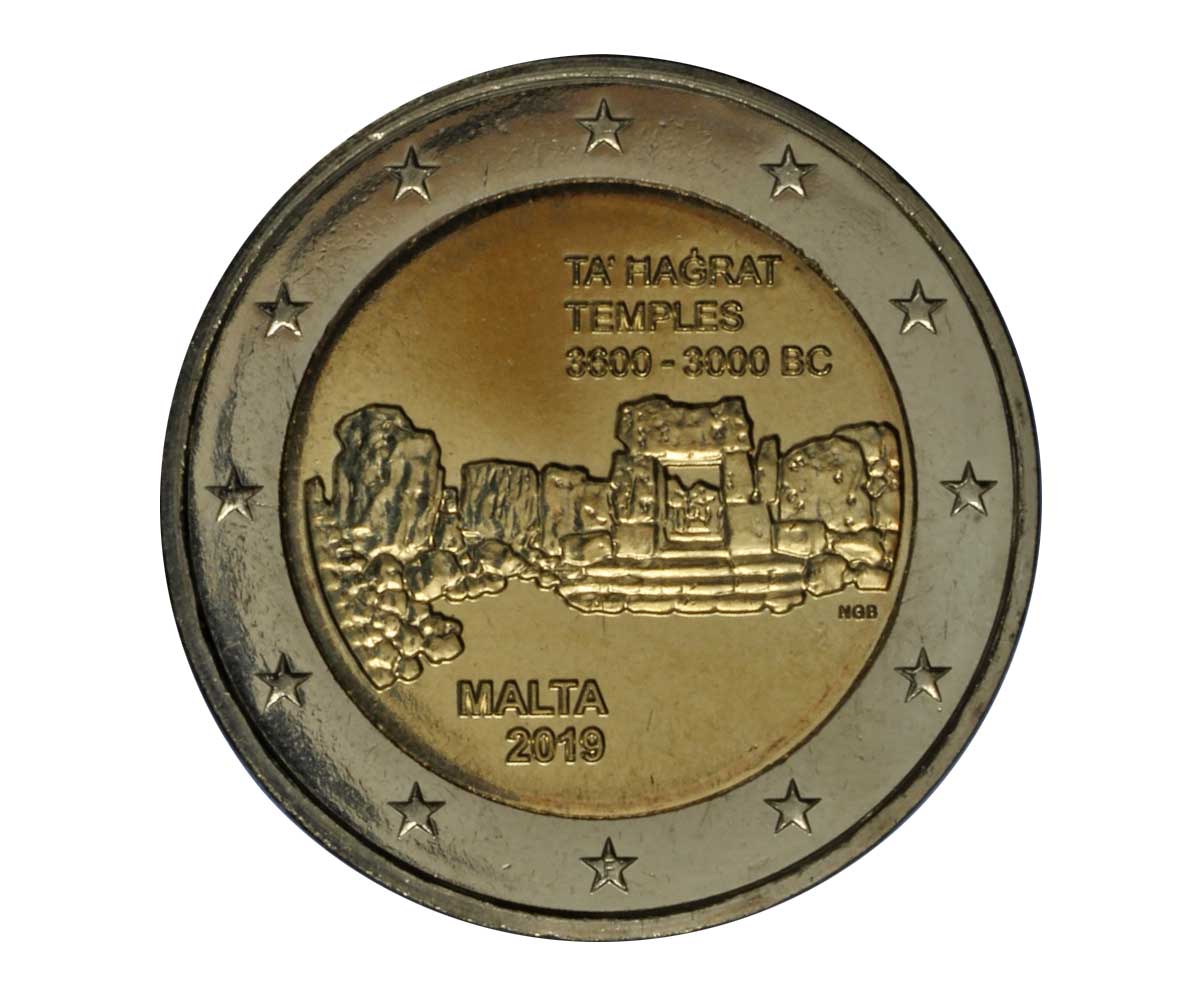 "Templi di Ta Hagrat" - moneta da 2 euro