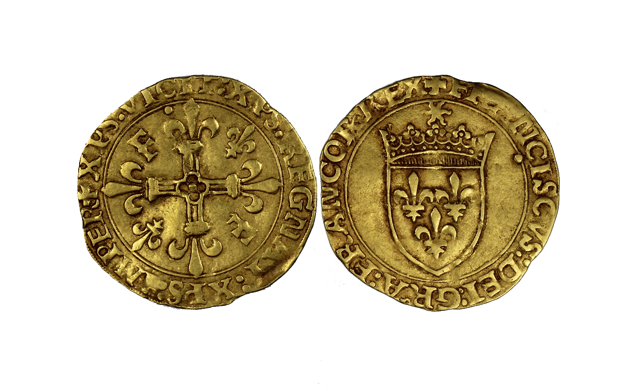 Re Francesco I - Scudo d'or gr. 3,33 in oro