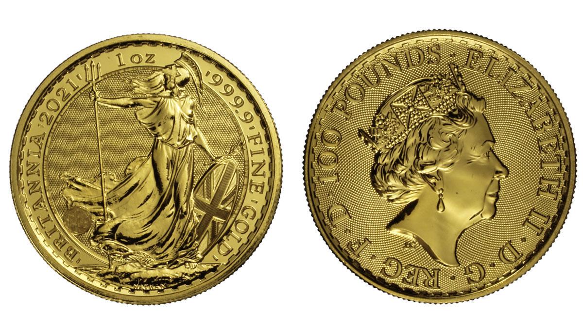 Britannia - 100 pounds gr. 31,103 in oro 999/000 