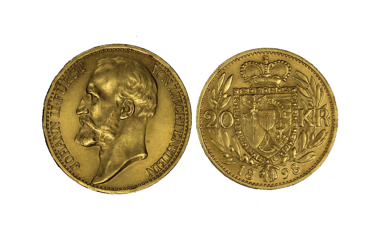 Giovanni II - 20 corone gr. 6,78 in oro 900/