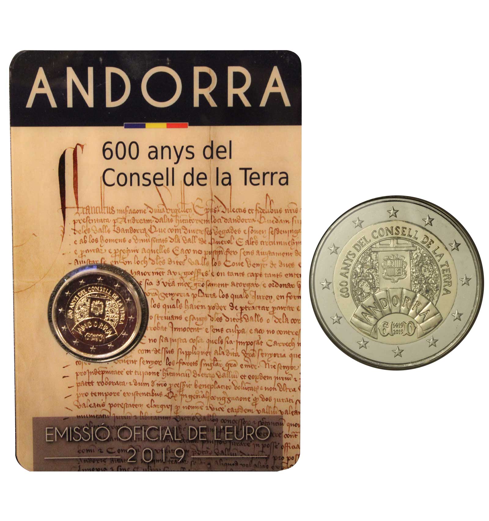 "600 anni del Consiglio della Terra" - moneta da 2 euro in blister 