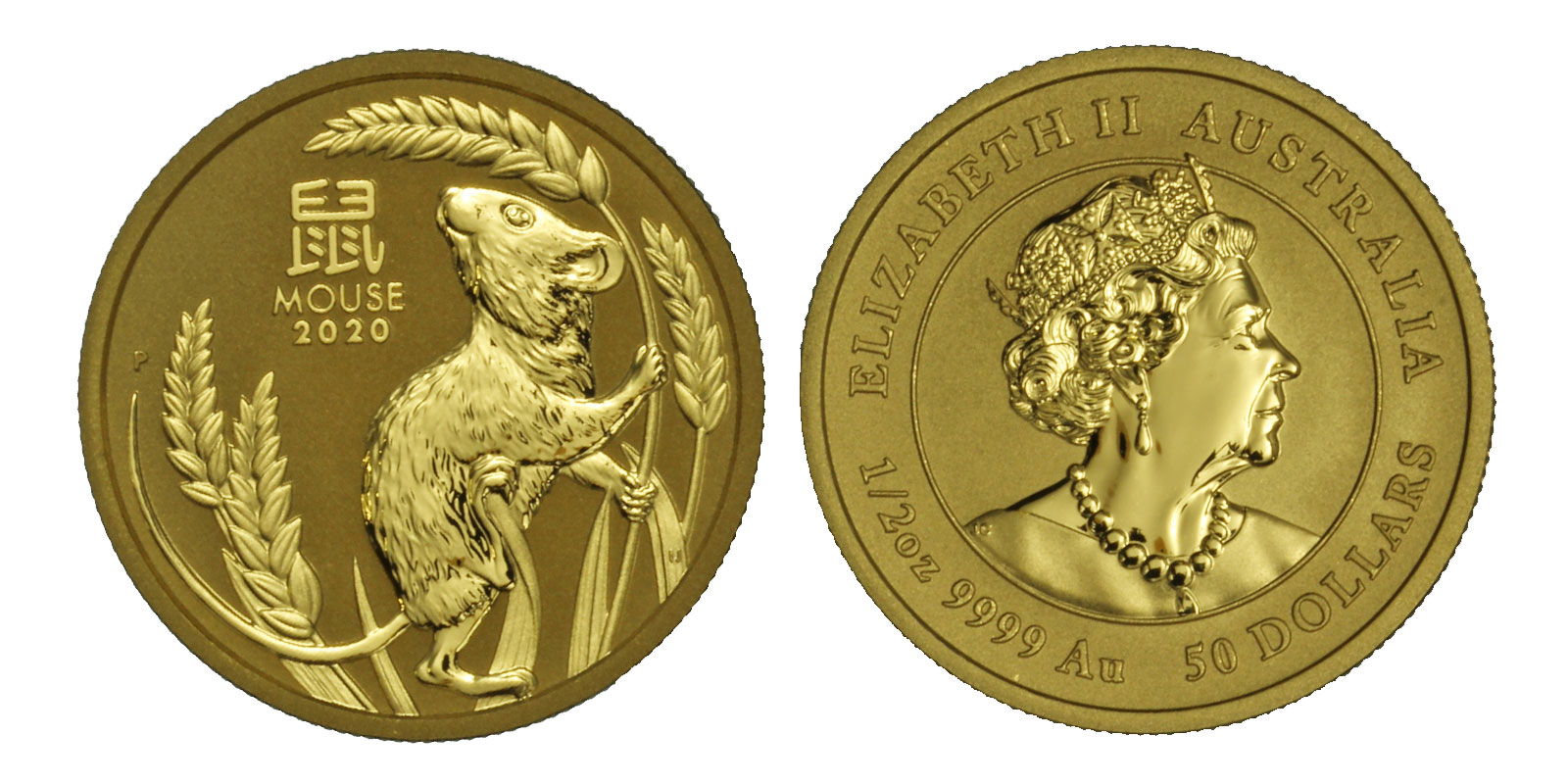Calendario Cinese Anno del Topo - 50 dollari gr. 15,55 in oro 999/000