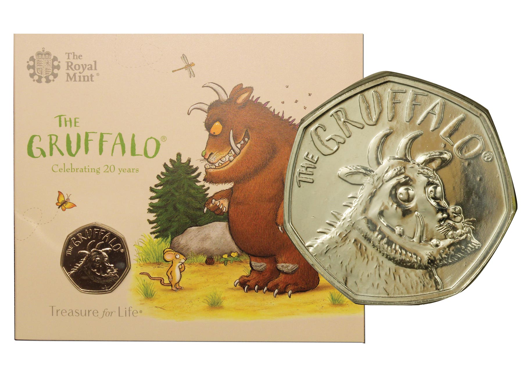 "The Gruffalo" - Moneta da 50 pence in nickel 