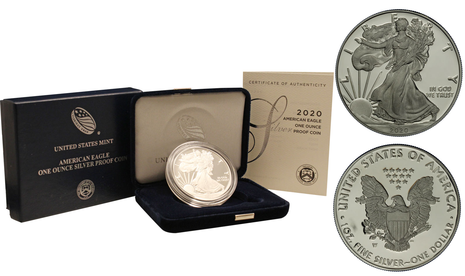 "American Eagle" - moneta da un dollaro gr. 31,103 in argento 999/000