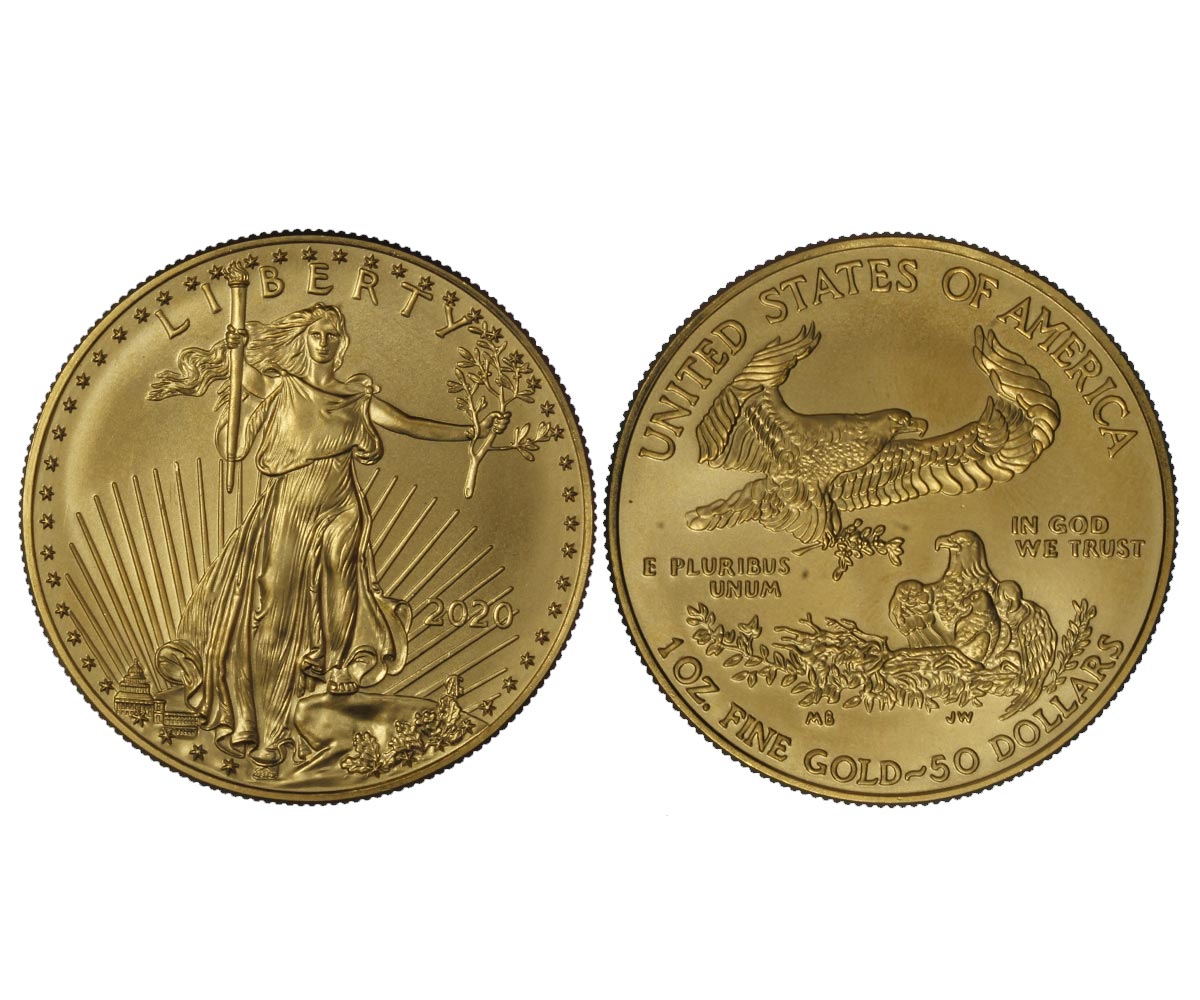 "American Eagle" - Oncia gr. 33,931 in oro 917/