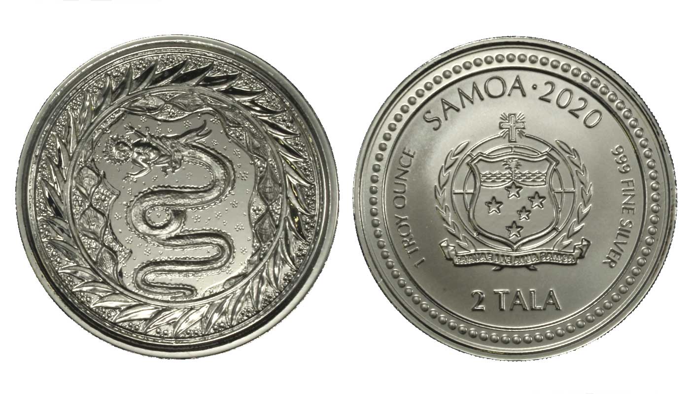 "Serpent of Milan" - moneta da 2 tala gr. 31,10 in ag. 999/000