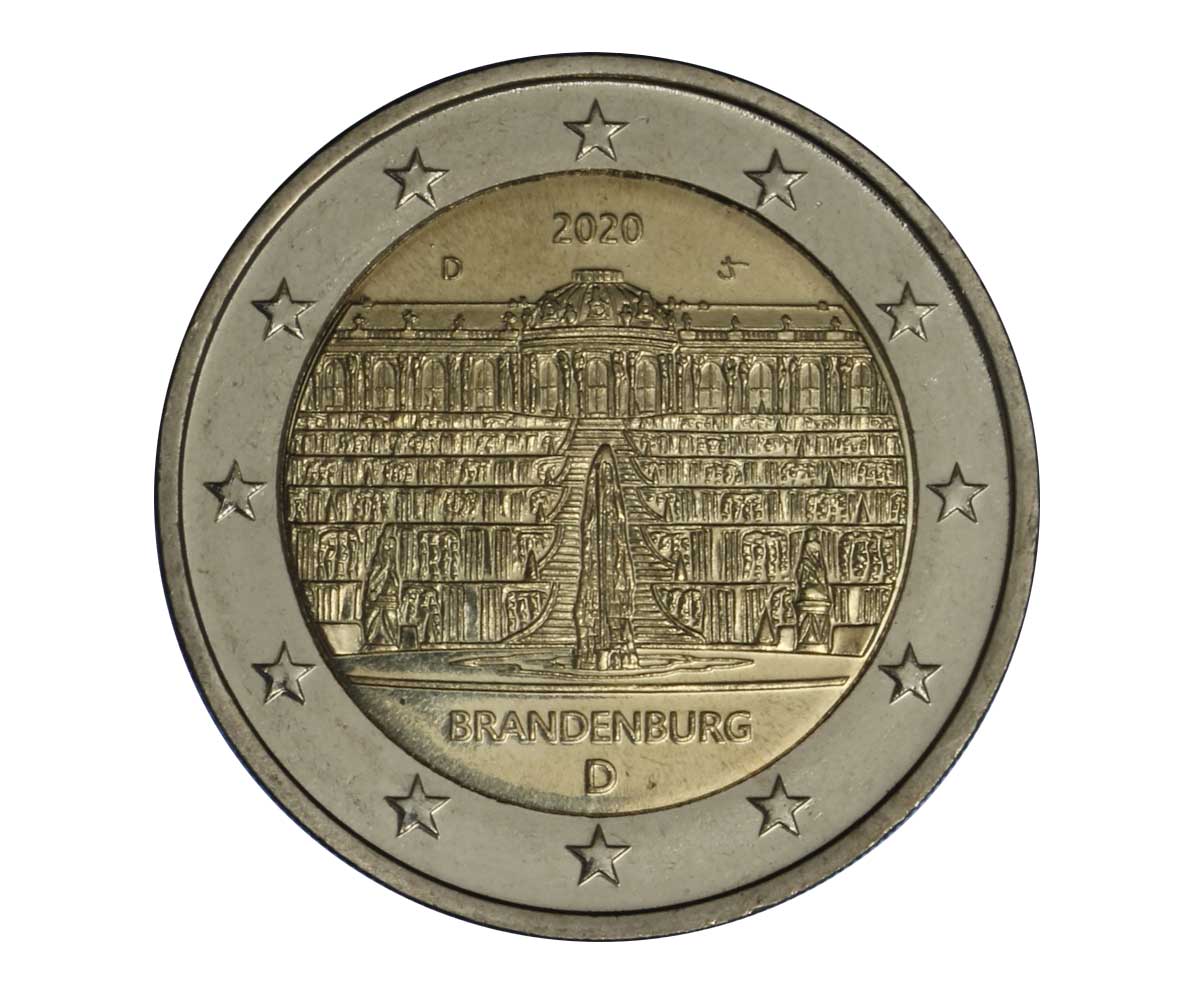 "Palazzo di Sanssouci" - zecca D - moneta da 2 euro