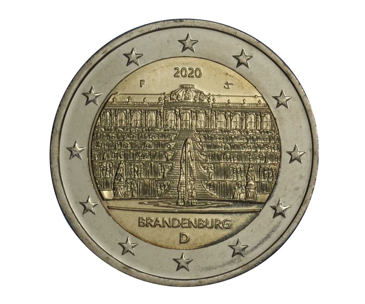 "Palazzo di Sanssouci" - zecca F - moneta da 2 euro