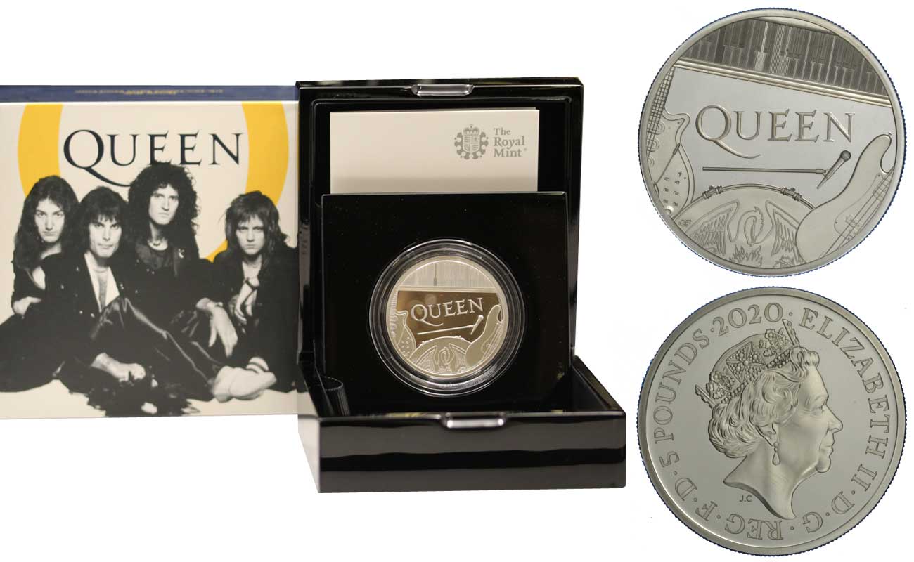 "Queen" - 5 pounds gr.62,42 in ag. 999/000