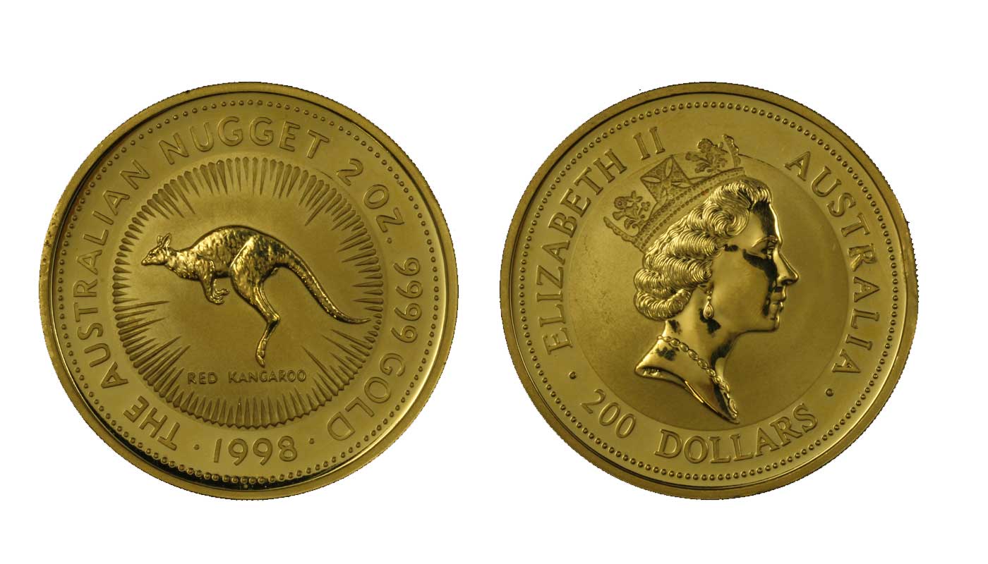 Canguro - 200 dollari gr. 62,206 in oro 999/000 