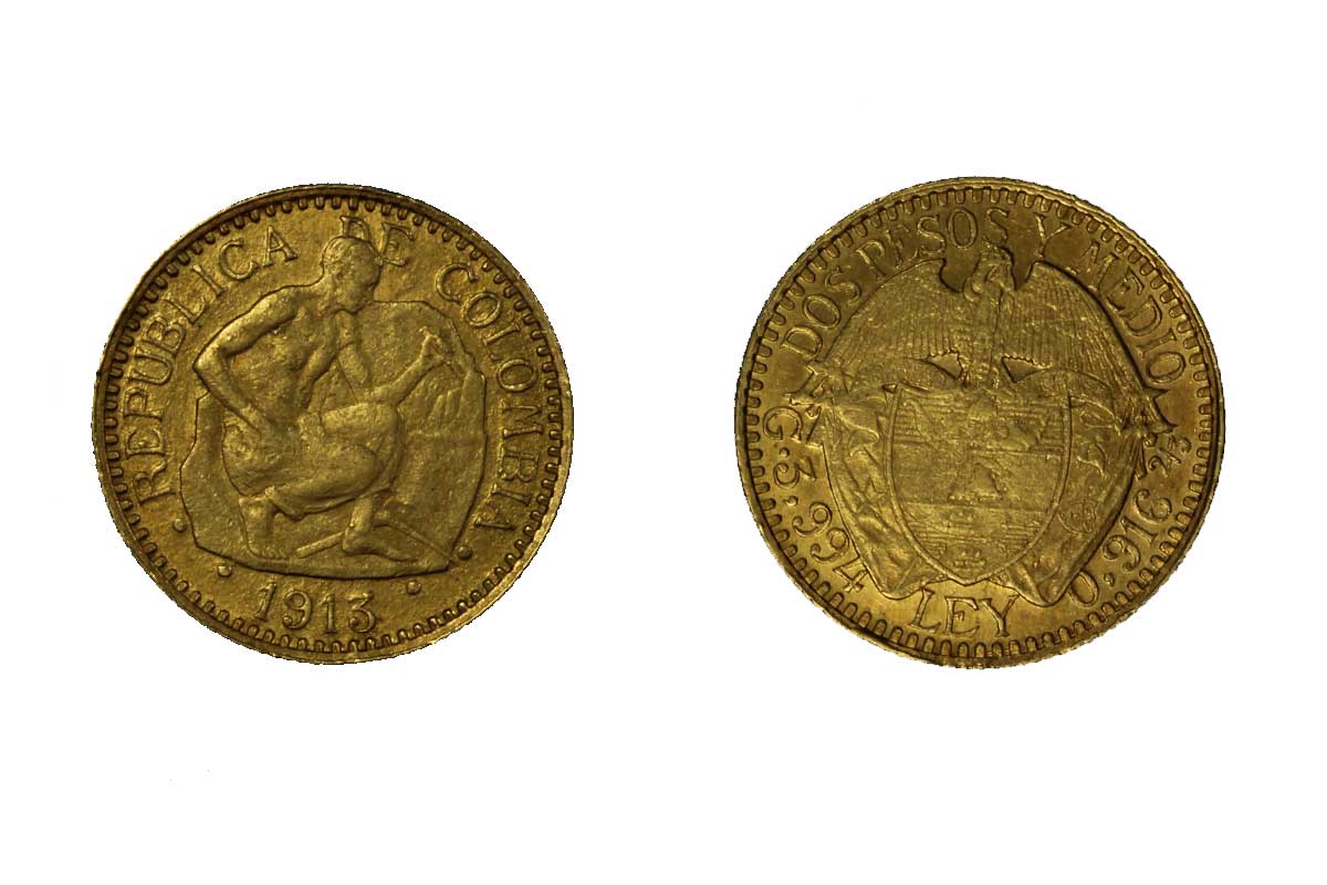 2,5 pesos gr. 3,99 in oro 917/000