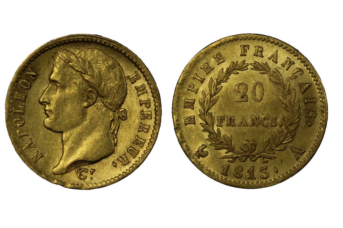Napoleone Imperatore - 20 franchi gr. 6,45 in oro 900/000