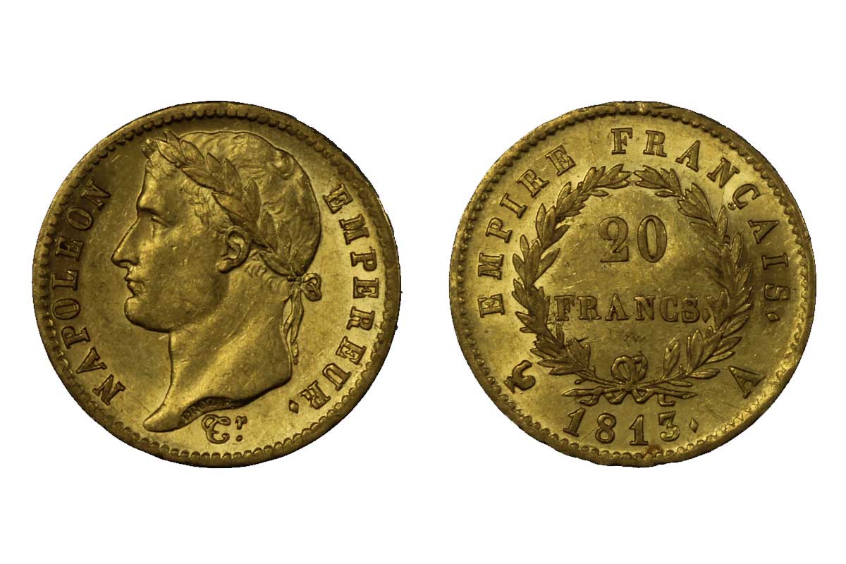 Napoleone Imperatore - 20 franchi gr. 6,45 in oro 900/000