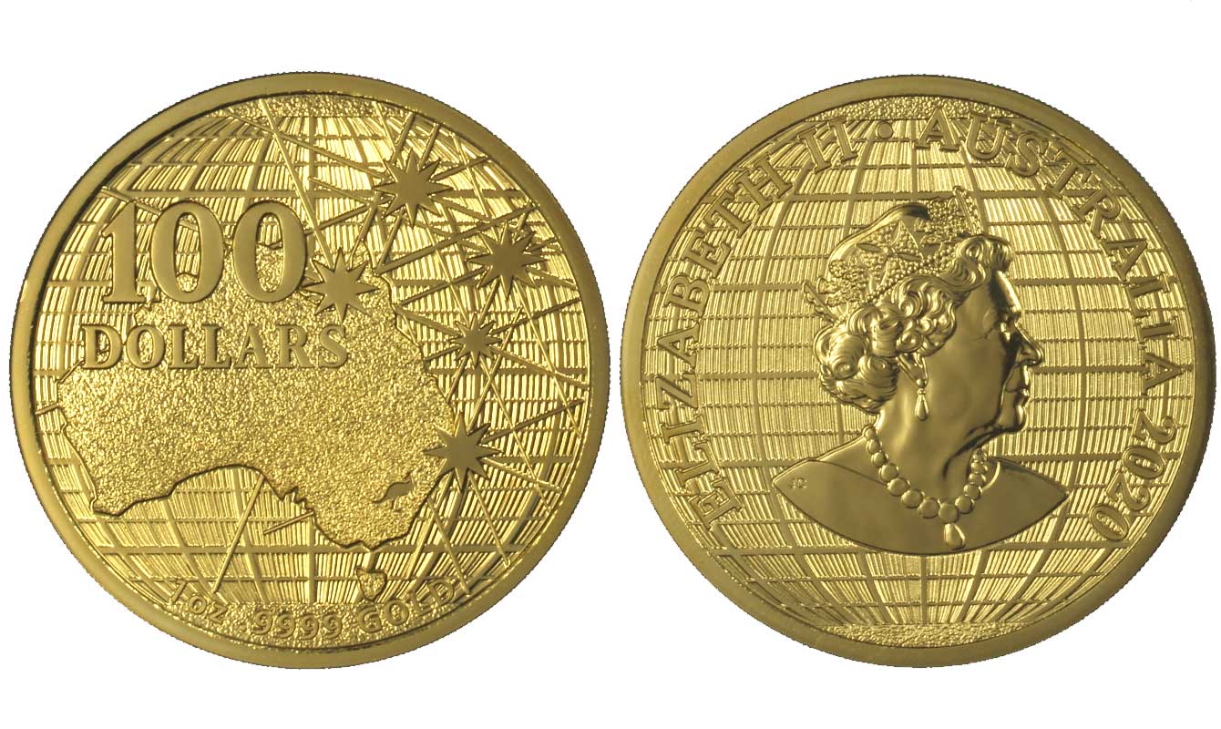 Cielo Australe - 100 dollari gr. 31,103 in oro 999/000 