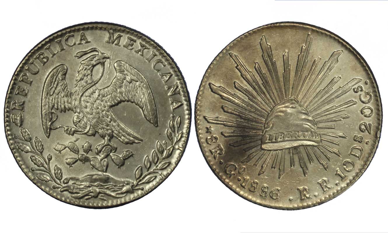 8 reales- Guanajuato gr.27,07 ag.903/000
