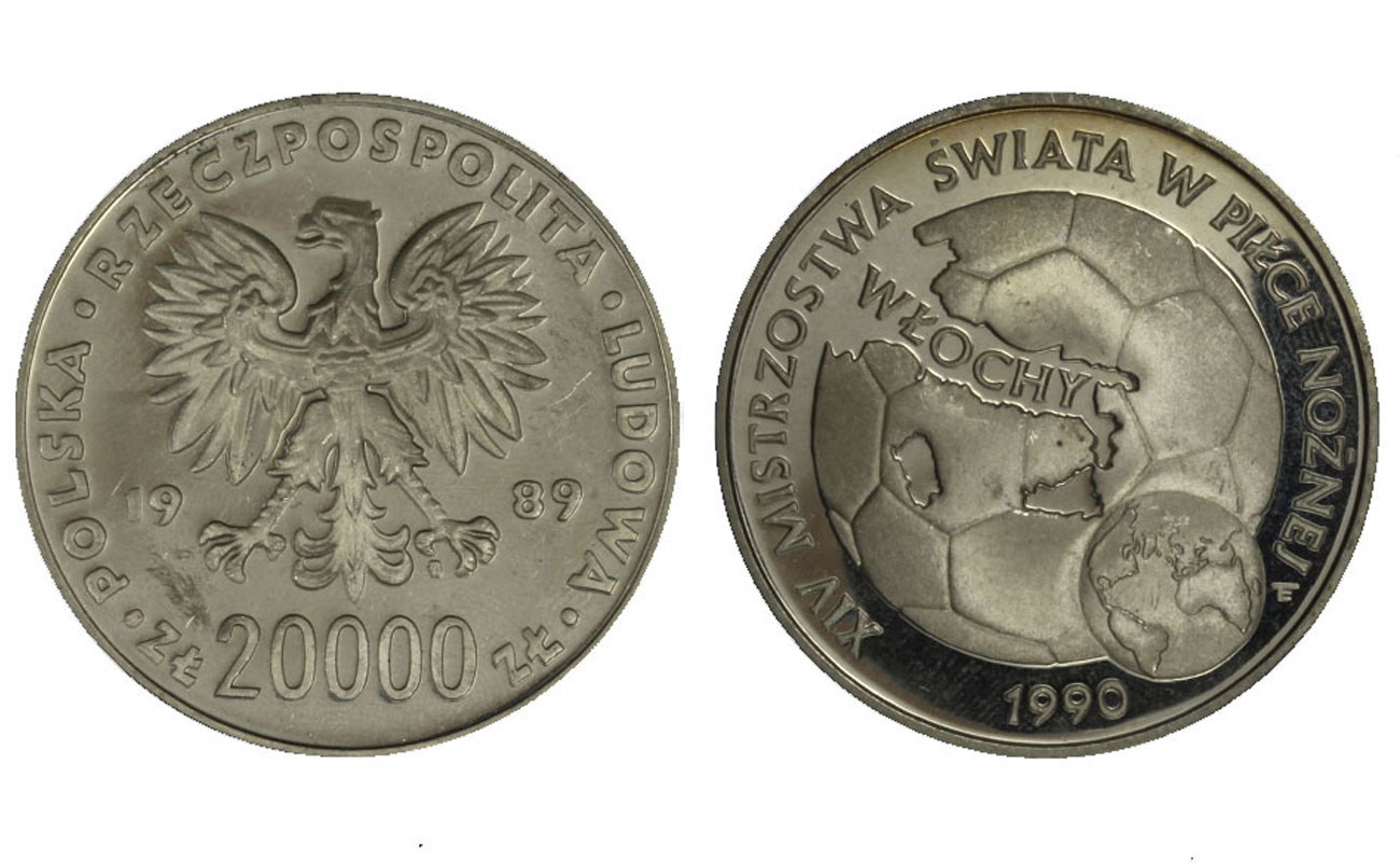 Calcio - 20000 Zloty gr.19,30 ag.750/000