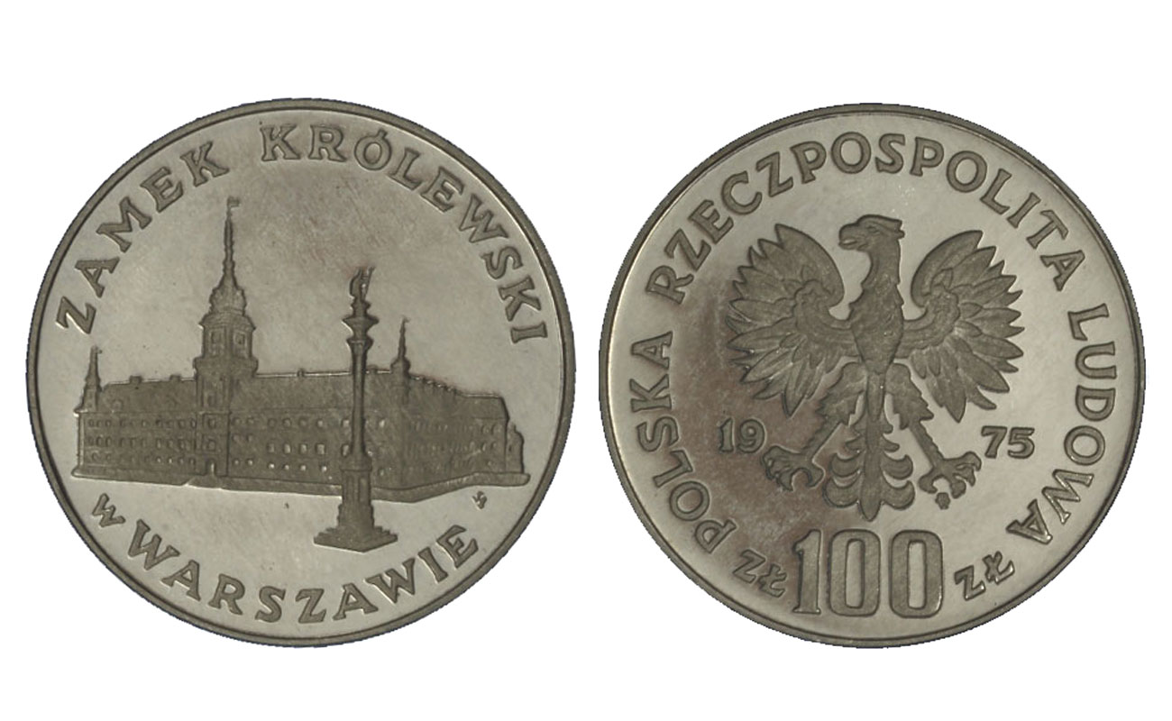 Castello di Varsavia - 100 Zloty gr.16,50 ag.625/000 