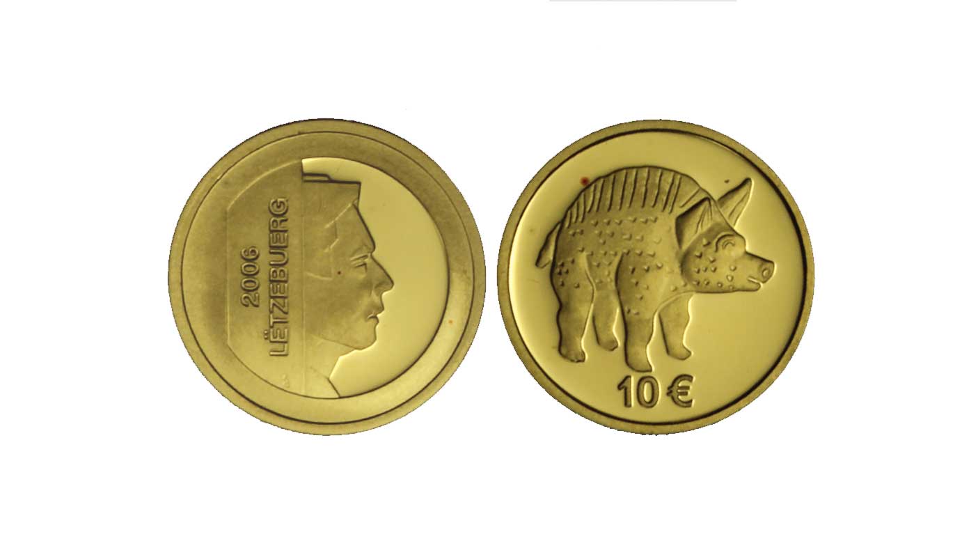 "Storia del Lussemburgo" - 10 euro gr. 3,11 in oro 999/000