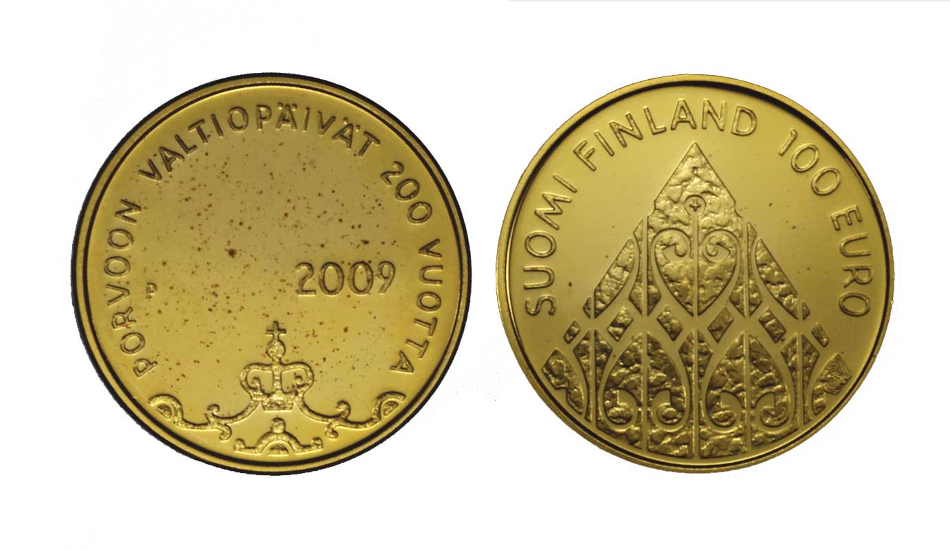 "200 Guerra di Porvoo" - 100 euro gr. 6,78 in oro 917/000