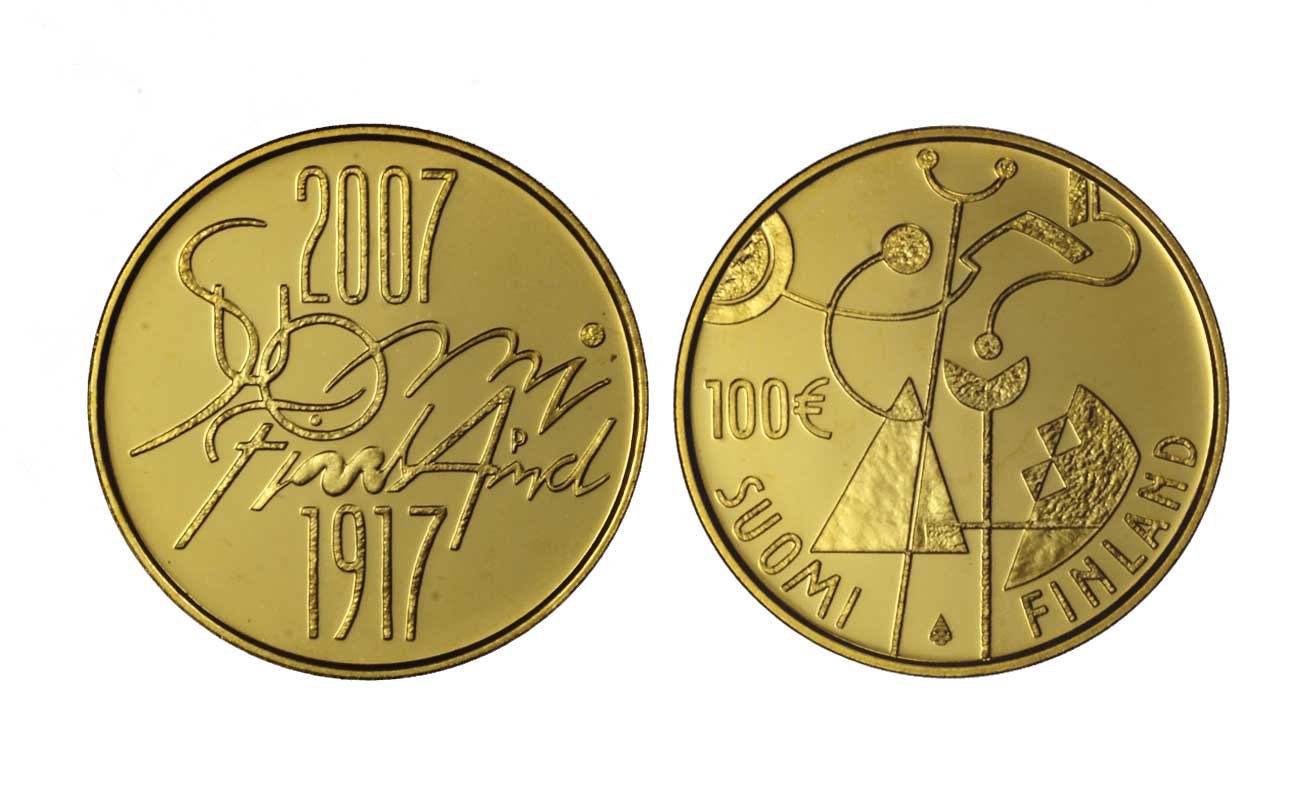 "90 Indipendenza" - 100 euro gr. 8,48 in oro 917/000