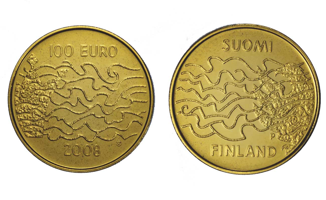 "200 Guerra di Finlandia" - 100 euro gr. 8,48 in oro 917/000