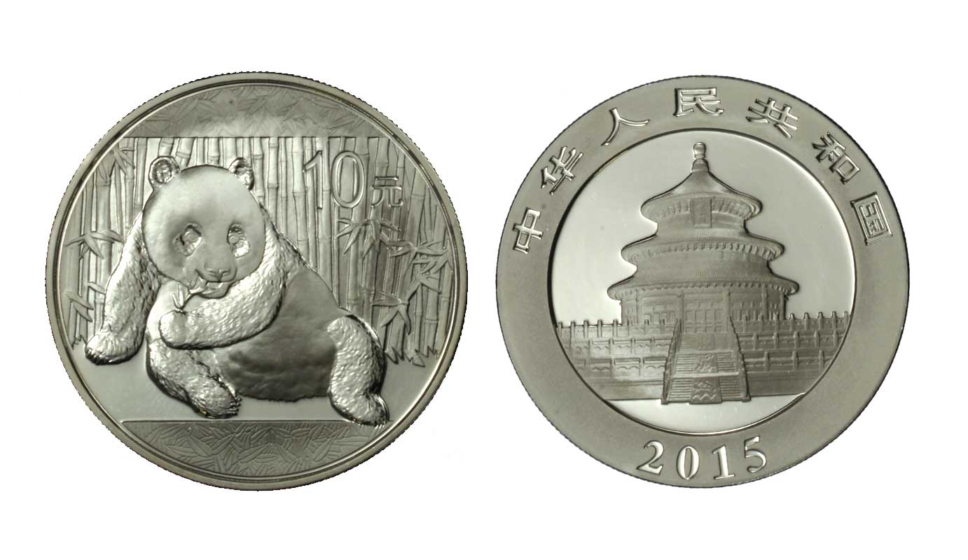 "Panda" - moneta da 10 Yuan gr. 31,103 (1 oz) in argento 999/