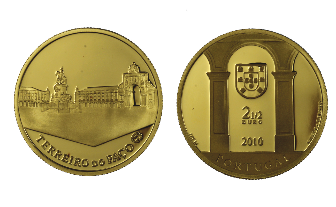 "Terreiro do Paco" - 2,50 Euro gr. 15,55 in oro 999/000