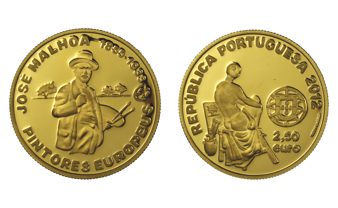 "Jose Malhoa" - 2,50 Euro gr. 15,55 in oro 999/000